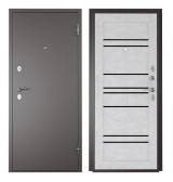 Двери ТИТАН-2050х860 8с букле графит/ бетон белоснежный