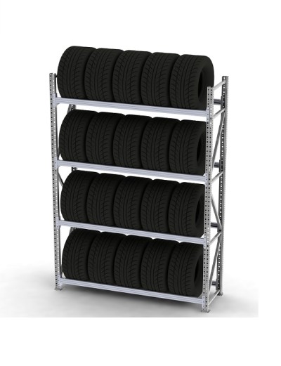 Стеллаж для автошин и дисков 2000х2100х400 4 яруса